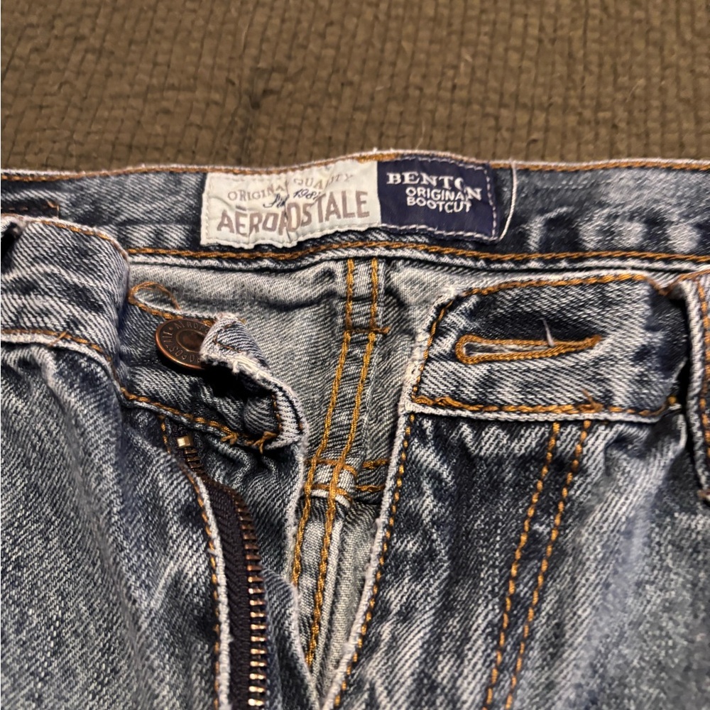 Aeropostale Men's Classic Bootcut Jeans - Light Blue
